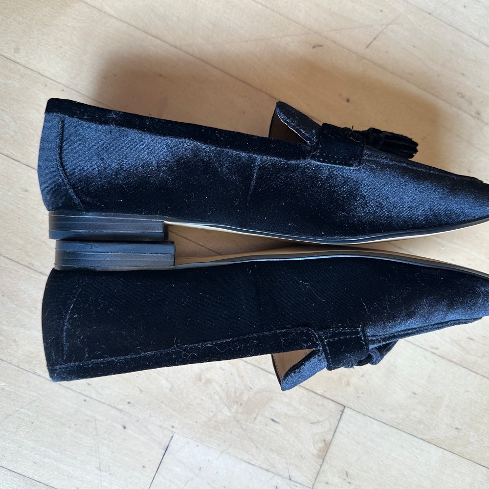 J.Crew Marie Black Velvet loafers, 8 - Picture 5 of 6